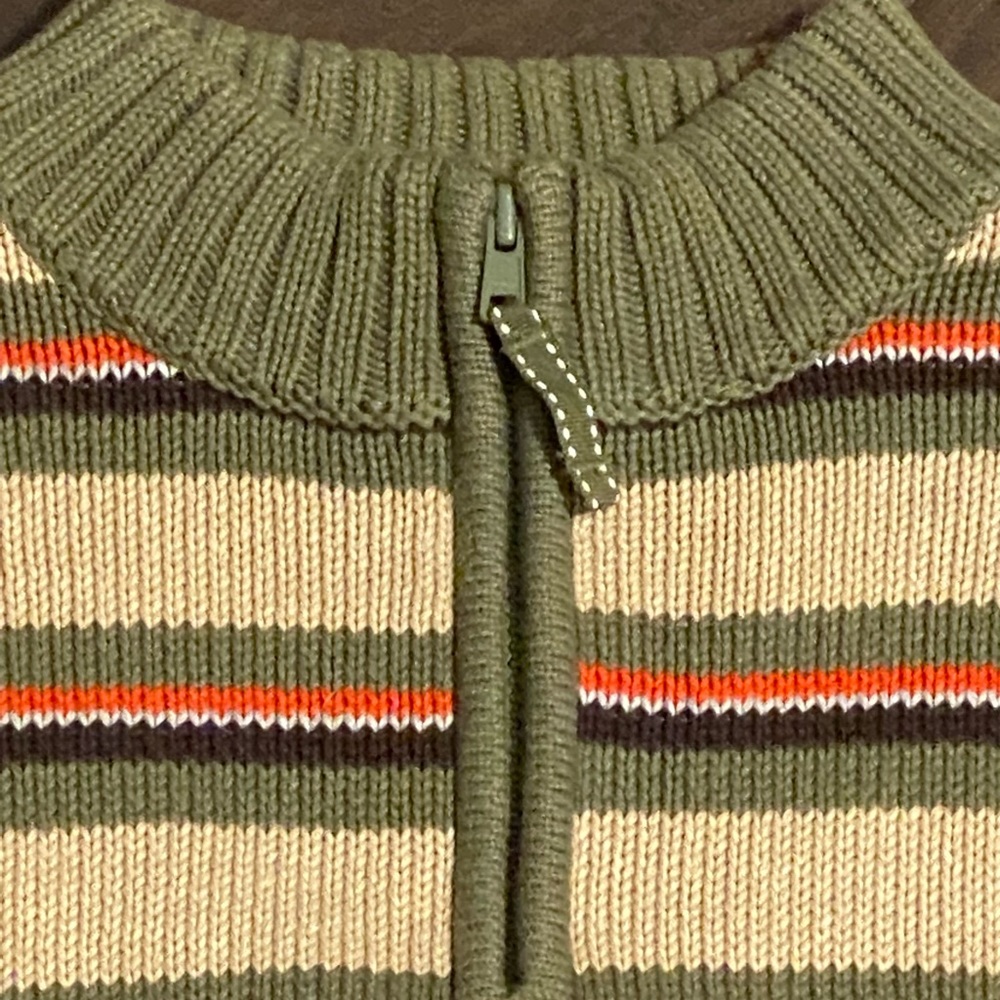 Lands End stripped cotton pullover Sweater - Picture 4 of 10
